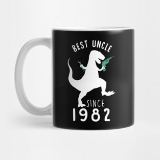 Best Uncle 1982 T-Shirt UncleSaurus Since 1982 Dad Gift Mug
